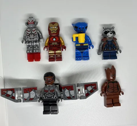 6 Rare Marvel Lego Minifigures *PERFECT CONDITION* Only Marvel Lot
