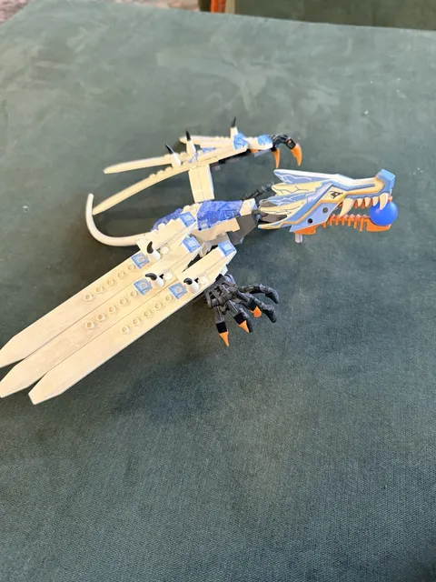 LEGO NINJAGO: Ice Dragon Attack (2260) No Minifigures Missing Some Pieces!