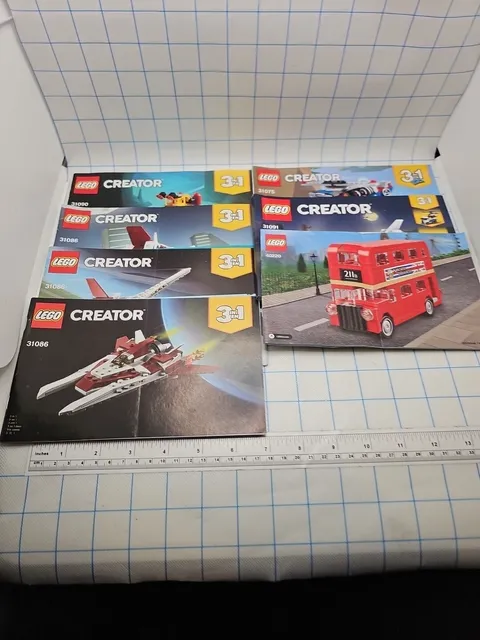 lego Creator 3 In 1  instruction manuals Only 7 Manual Lot