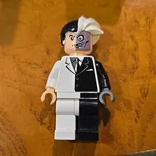 LEGO Batman Two-Face Minifigure Black & White Suit Plastic, Age 5+