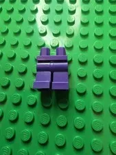 Lego New Dark Purple Minifigure Hips and Medium Length Legs Plain Pants L0528