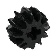 LEGO Part 32270 - Black Technic Gear 12 Tooth Double Bevel