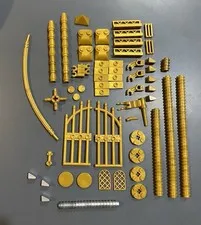 Golden/silver Lego Pieces Lot