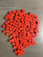 Lego 3005 Red Brick 1x1 - 131 Pieces Dented