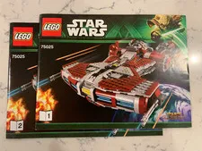 INSTRUCTION MANUAL ONLY from LEGO 75025 Jedi Defender-Class Cruiser, New!