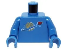 LEGO® Part 973pb1652c01 - Torso Space Classic Moon with Simulated Wear Pattern