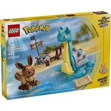 LEGO Pokémon SMART Play Eevee Lapras Treasure Hunt 72161 2 Figures 8+