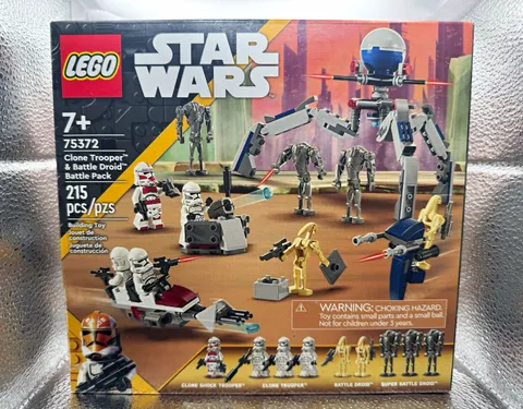 LEGO Star Wars Clone Trooper & Battle Droid Battle Pack 75372 215pc Ages 7+ 2024