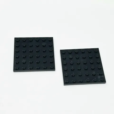 3958 LEGO Parts Plate 6x6 BLACK (2)