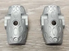 Lego 57558 59577 Pearl Light Gray Silver Bionicle Hydruka Back Plate Lot Of 2
