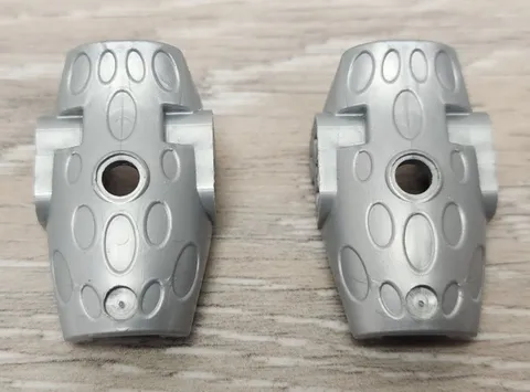 Lego 57558 59577 Pearl Light Gray Silver Bionicle Hydruka Back Plate Lot Of 2