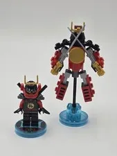 LEGO Dimensions Ninjago Nya Samurai Minifigure with Robot Red Black Armor 71216