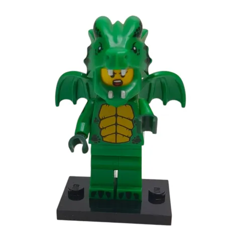 Authentic LEGO 71034 Series 23 Green Dragon Costume Minifigure Complete