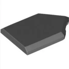 A000_6335316 _LEGO Modified 2 x 3 Pentagonal (22385)_Dark Bluish Gray(Lot of 15)