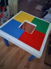 VTG TABLETOYS LEGO TABLE TOY REGULAR  + NET- COLLAPSIBLE .EASY TO CARRY-25X25X20