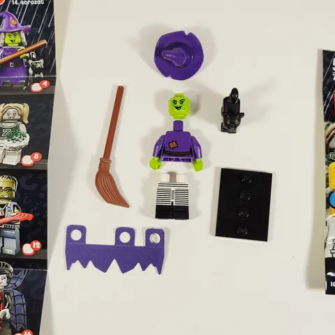 LEGO Wacky Witch Series 14 Collectible Minifigure Monsters 71010 w/ Black Cat