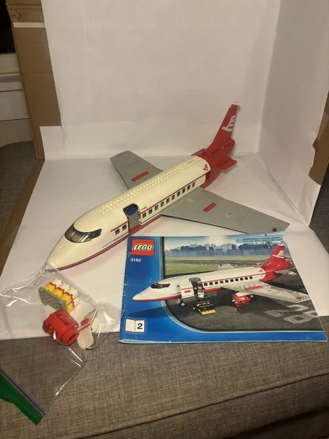 LEGO City 3182 Airport Airplane Only Incomplete w/ 2 Instructions