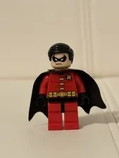 LEGO Batman Robin Minifigure with Cape 2012 DC Super Heroes. GREAT CONDITION