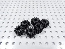 LEGO Lot of 6 Black Technic Gears 12 Tooth BF