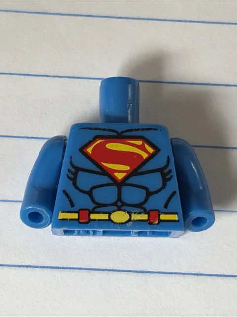 LEGO - Minifig, Torso Shirt with Muscles, Belt and Red and Yellow Superman Logo 