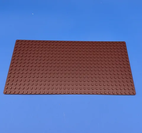 1 GENUINE LEGO 16 x 32 Brown Baseplate Stud Base Plates Clean Nice 3053 Ninja