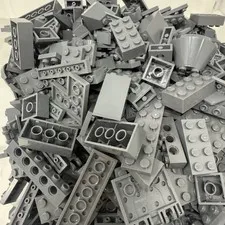 LEGO Dark Bluish Gray Bricks Plates & More Bulk Lot – 2lb BagSorted by Color