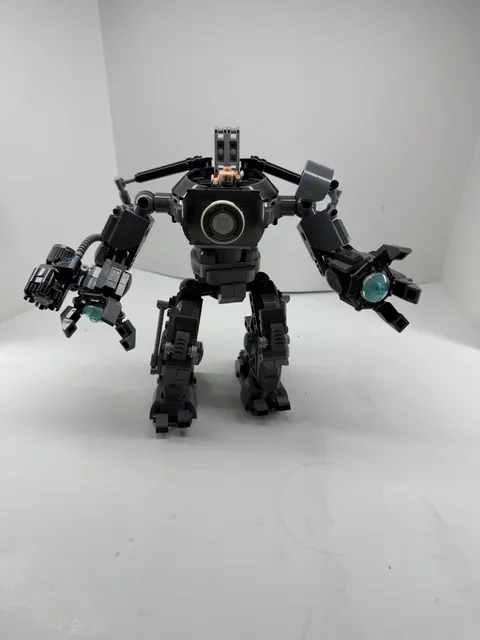 LEGO Marvel Iron Monger Mech 76190 Obadiah Stane Figure Parts Mostly Complete