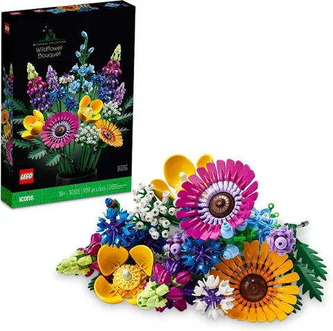LEGO Botanicals Artificial Wildflower Bouquet -Indoor Flowers 10313 🎁Mum's Gift