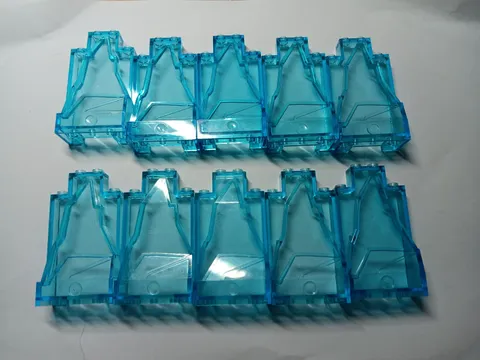 LEGO BULK LOT OF 10 TRANS LIGHT BLUE  ROCK PANELS 2X4X6  #47847