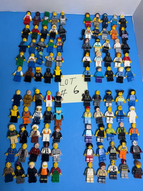 LEGO MINIFIGURE BULK LOT - 100  Minifigures - Different Themes - Used