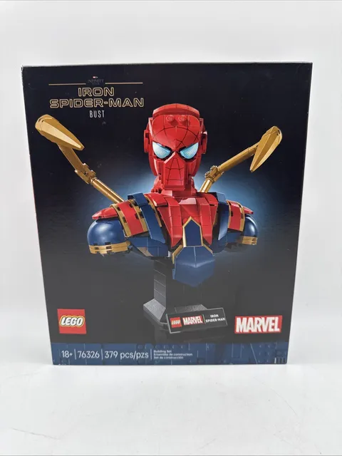 LEGO Marvel Iron Spider-Man Bust 76326 Sealed New Exclusive Minifigure