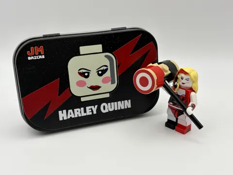 DC Harley Quinn Custom Minifigure - Printed On Real LEGO Bricks UV