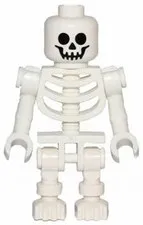 LEGO® Minifigure Holiday & Event gen047 Skeleton Standard Skull Bent Arms Vertic