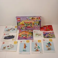 Mixed Lego Sets Lot with 12 Minifigs and Instructions 5.5 Pounds, Incomplete