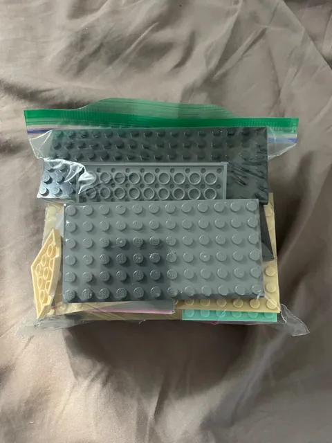 2 bags of lego flats random colors - used pieces - random pieces