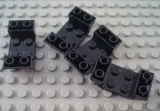 New LEGO Lot of 4 Black 2x4 Double Inverted Cockpit Slopes