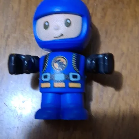 LEGO Blue Minifigure Spacebaby Classic Space Baby Astronaut w/Space Jet