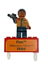 Lego Store Display Star Wars Force Awakens Millennium Falcon Finn Minifigure 