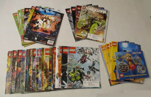 LEGO Magazine Lot 2000's Used BrickMaster Club Catalogs and More Vintage OOP