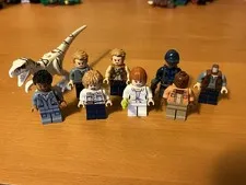 Lego Jurassic World Park Lot - 7 Minifigures - Dinosaur - Good Condition! LOOK👀