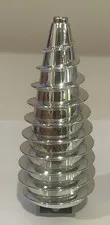 Genuine LEGO Chrome Silver Giant Drill Bit Auger Mining Excavator Part MOC