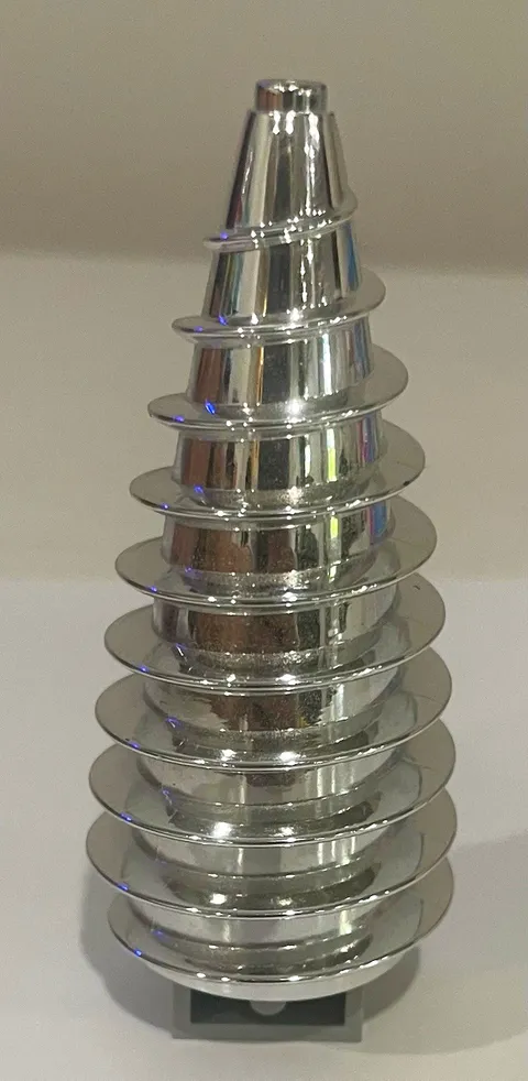Genuine LEGO Chrome Silver Giant Drill Bit Auger Mining Excavator Part MOC