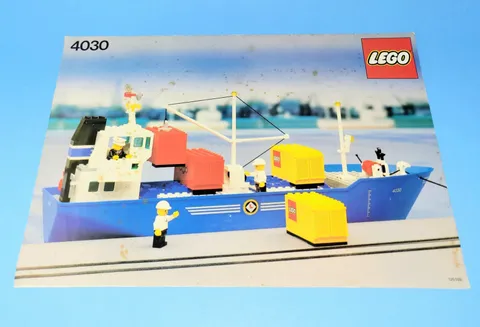 4030 Lego Ship Instruction Manual Only Vintage 80’s 