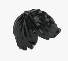 LEGO® Minifigure Hair Black 18226 Element 6079894 Hairstyle Side Part New Modern