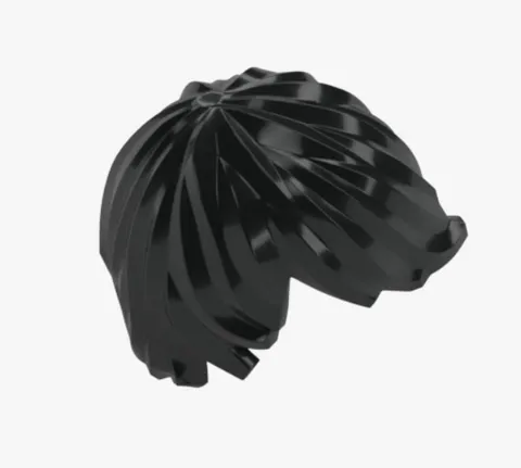 LEGO® Minifigure Hair Black 18226 Element 6079894 Hairstyle Side Part New Modern