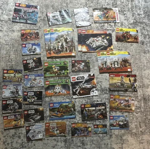 lego instruction manuals lot 