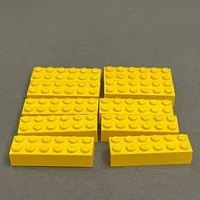 Lego 2456 Yellow Replacement Add-on Pieces Parts Lot of 10