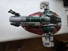 Lego Star Wars Boba Fett's Starship Slave I Set 75312 Used Ship and figure