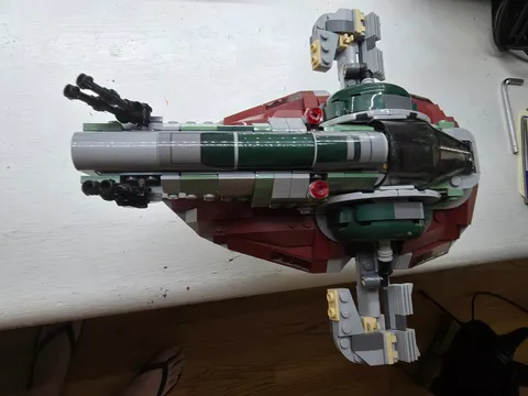 Lego Star Wars Boba Fett's Starship Slave I Set 75312 Used Ship and figure