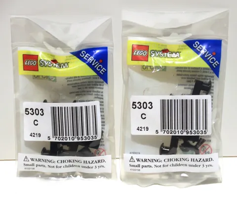 2x LEGO 5303 BUFFERS MAGNETS COUPLERS Train Accessories - 2x SEALED BAGS